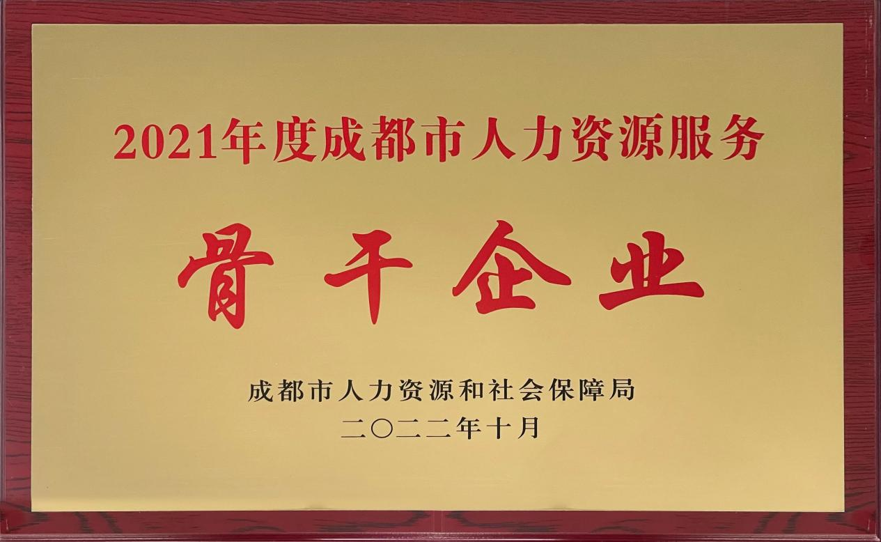 2021年度成都市人力資源服務骨干企業