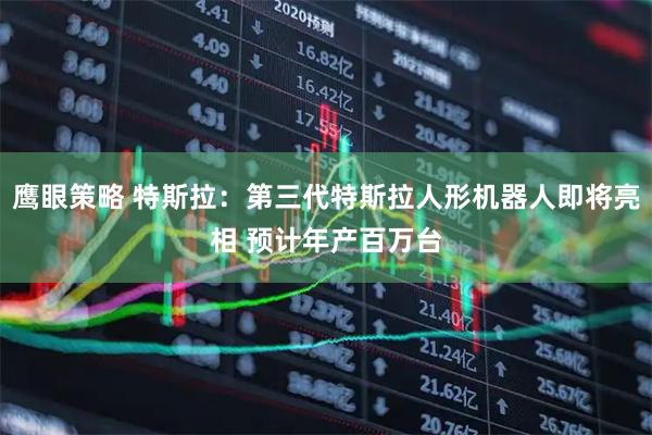鹰眼策略 特斯拉：第三代特斯拉人形机器人即将亮相 预计年产百万台