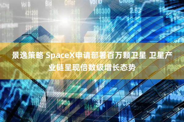 景逸策略 SpaceX申请部署百万颗卫星 卫星产业链呈现倍数级增长态势